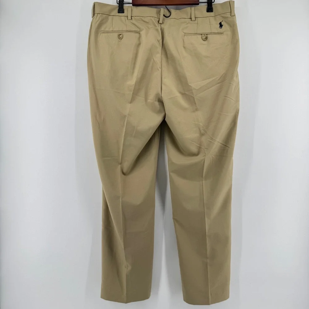 Polo Golf‎ Ralph Lauren Performance Chino Pants Mens 38x30 Tan Flat Front